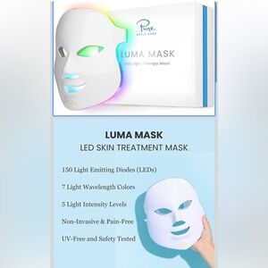 Pure skin care LED light therapy mask